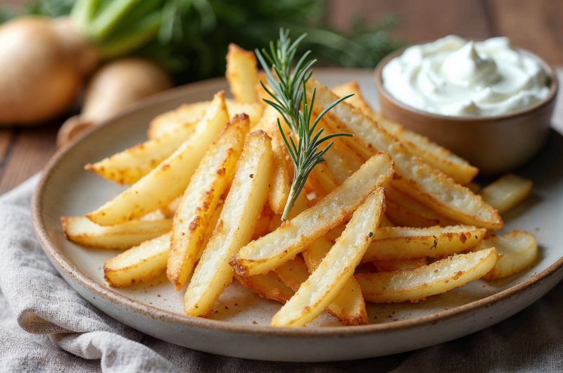 Przepis na frytki z rzepy z Air Fryer