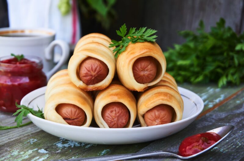 Przepis na parówki w cieście francuskim z Air Fryer 2 Przepis na parówki w cieście francuskim z Air Fryer