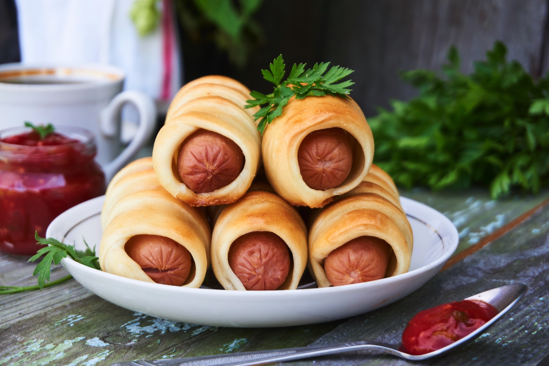 Przepis na parówki w cieście francuskim z Air Fryer 1 Przekąski
