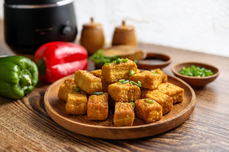 Chrupiące tofu z Air Fryera