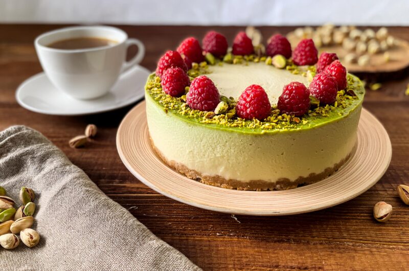 Sernik pistacjowy z Air Fryera