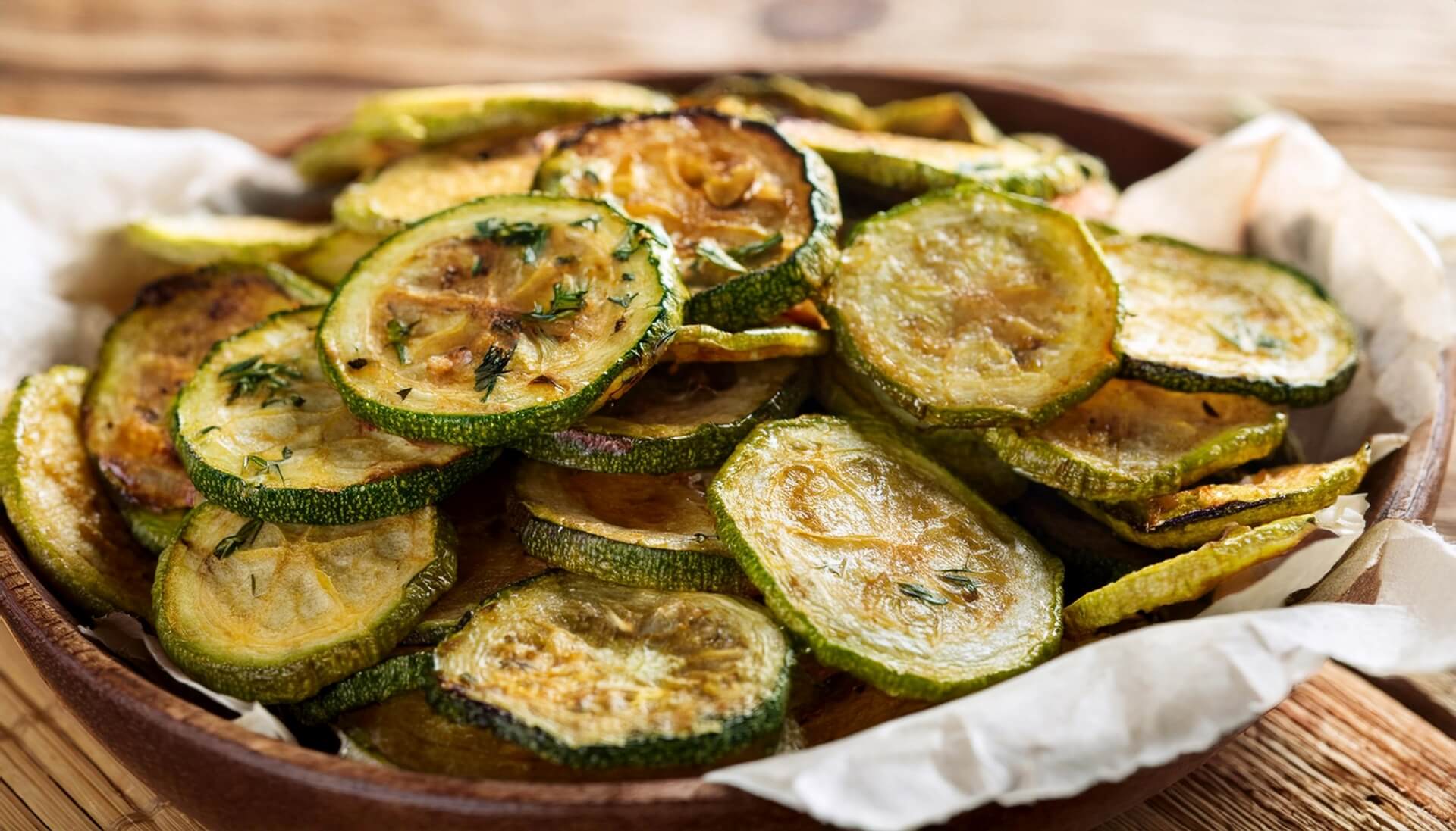 Chipsy z cukinii w Air Fryer 1 Przekąski