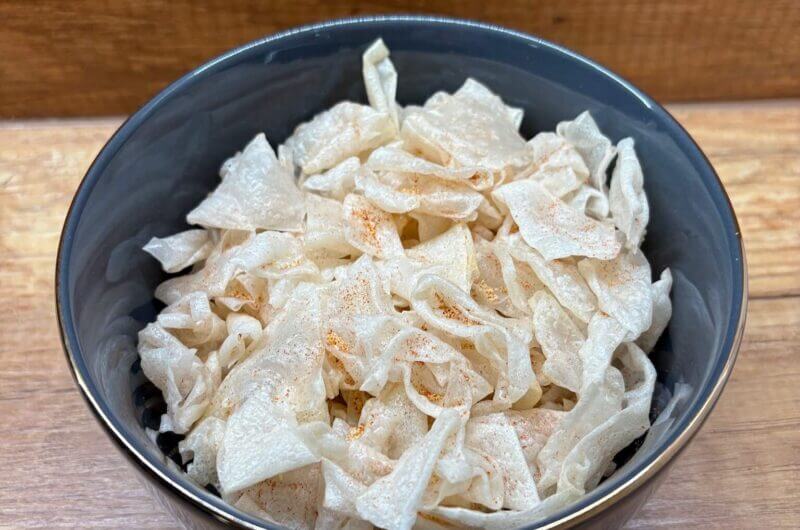 Prażynki z papieru ryżowego z Air Fryer