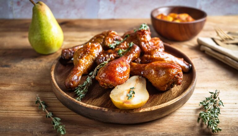 Pałki kurczaka z&nbsp;gruszką w&nbsp;Air Fryer