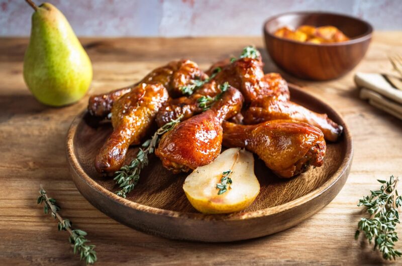 Pałki kurczaka z gruszką w Air Fryer