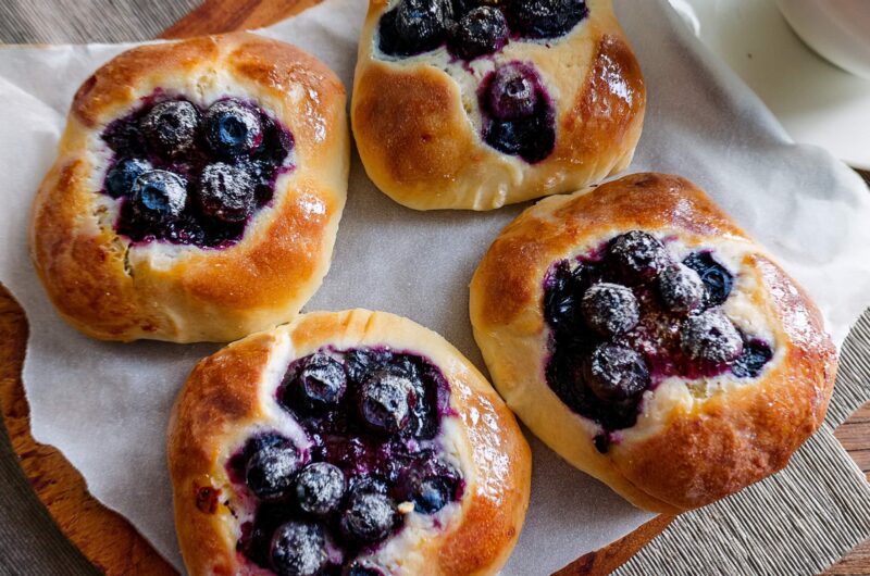 Bułeczki twarogowe z borówkami z Air Fryer