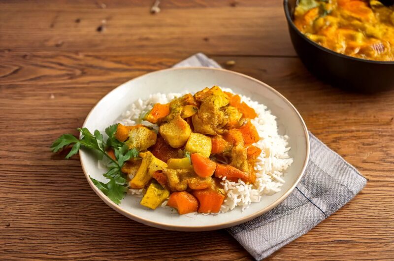 Curry z kurczakiem i warzywami z Air Fryer