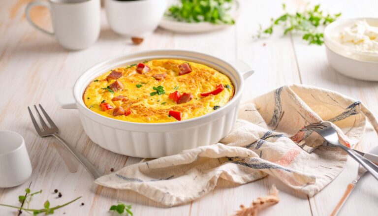 Omlet z&nbsp;serkiem wiejskim z&nbsp;Air Fryer