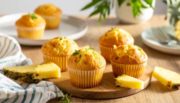 Babeczki z&nbsp;ananasem z&nbsp;Air Fryer