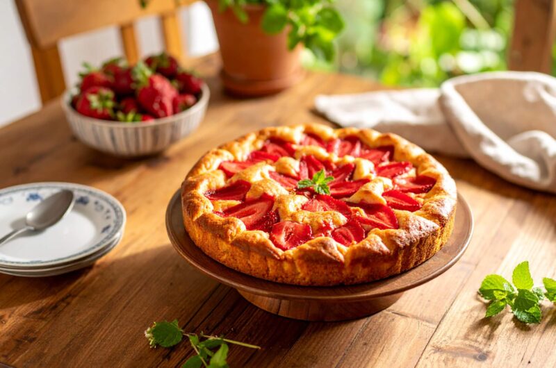 Ciasto drożdżowe z truskawkami w Air Fryer