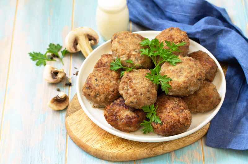 Kotlety mielone z jabłkiem z Air Fryer