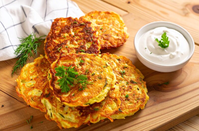 Serowe placuszki z cukinią w Air Fryer