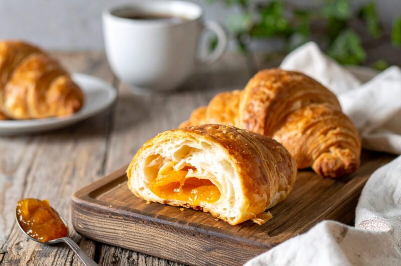 Rogaliki z nadzieniem morelowym z Air Fryer