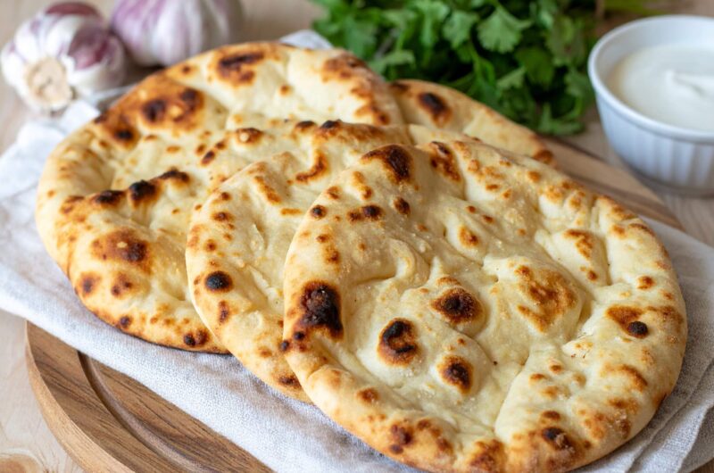 Chlebki naan z Air Fryer