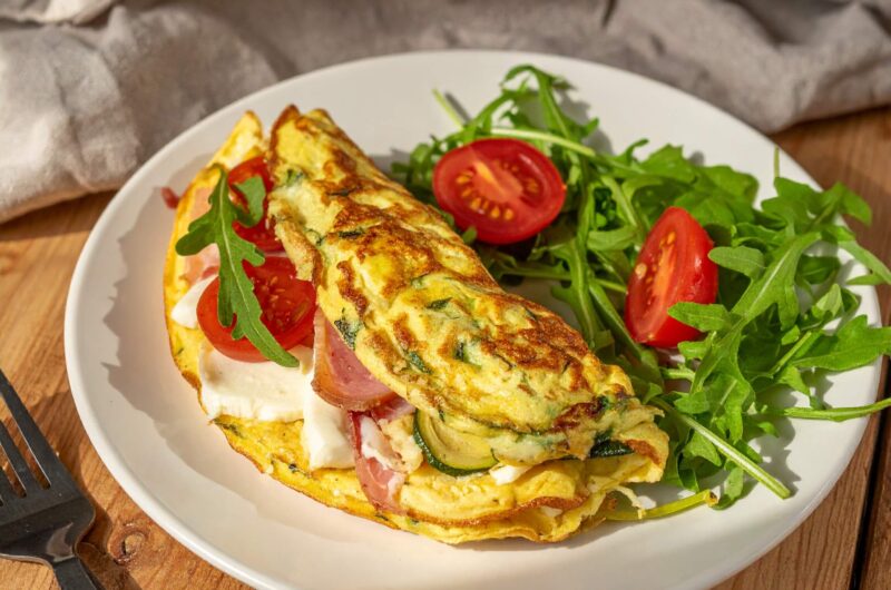 Omlet z cukinią z Air Fryer