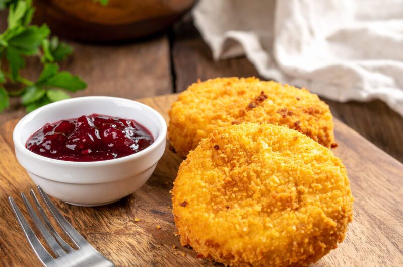 Panierowany camembert z Air Fryer
