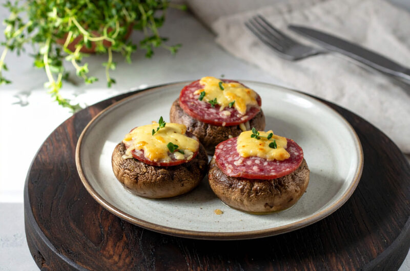 Pieczarki faszerowane z Air Fryer