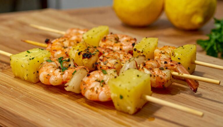 Szaszłyki z&nbsp;krewetkami z&nbsp;Air Fryer