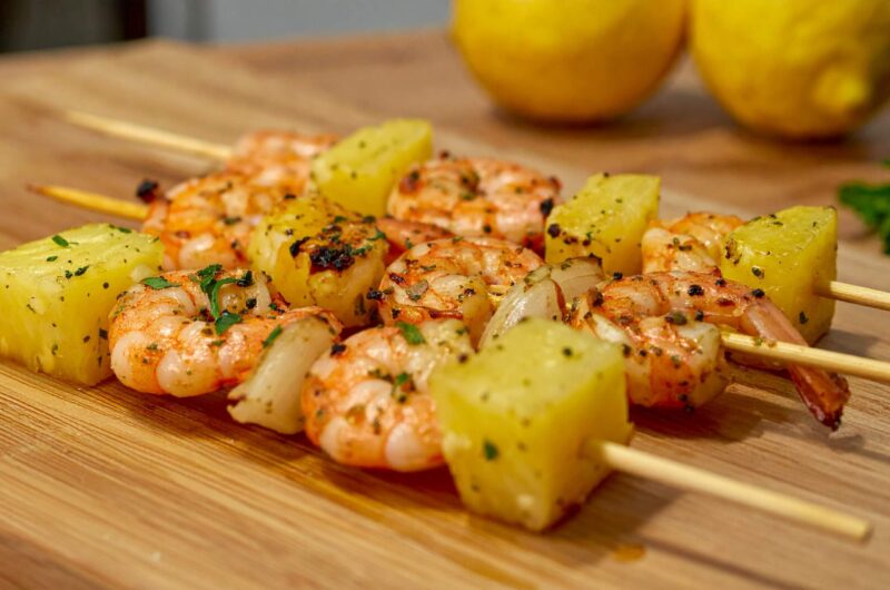 Szaszłyki z krewetkami z Air Fryer