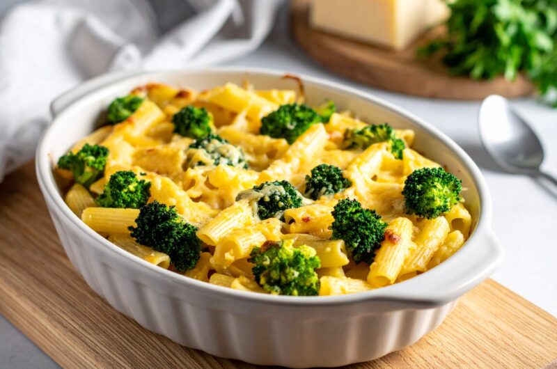 Zapiekanka serowo-brokułowa z Air Fryer