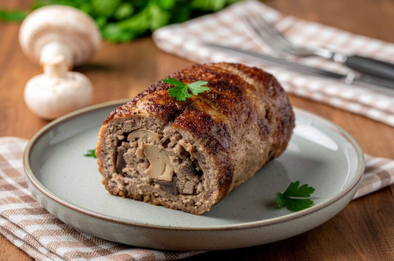 Rolada z pieczarkami z Air Fryer