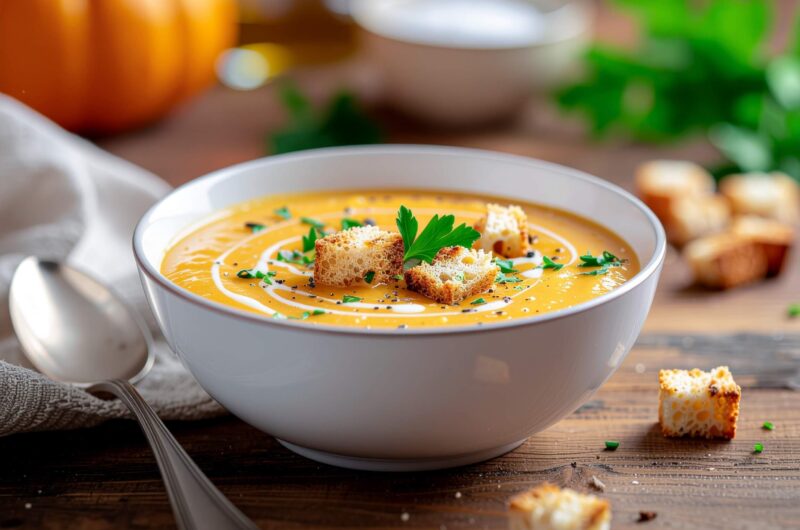 Zupa krem z dyni w Air Fryer