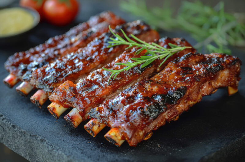 Wieprzowe żeberka z frytkownicy beztłuszczowej (Air Fryer)