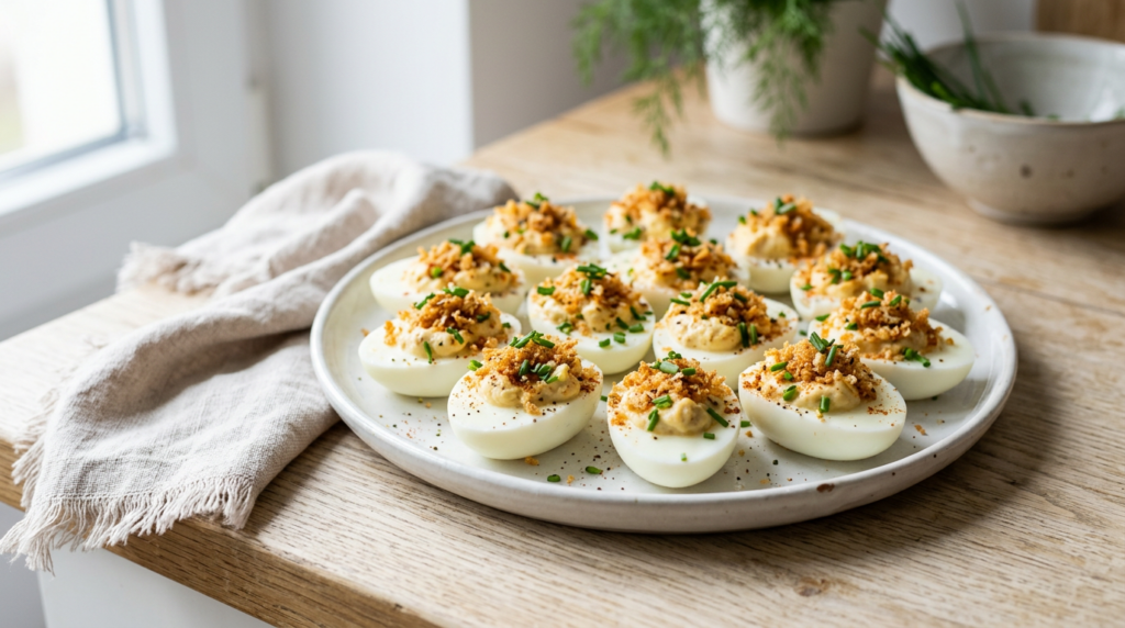 Jajka faszerowane z Air Fryera – jajka na wielkanoc 2 Śniadania